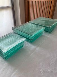 piatti in vetro lavorato