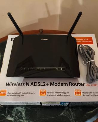 Modem router 802.11n Wireless ADSL2/2 DSL-2740B