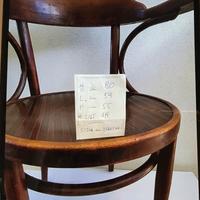 Sedia vintage ‘40 attrib. Thonet ufficio braccioli