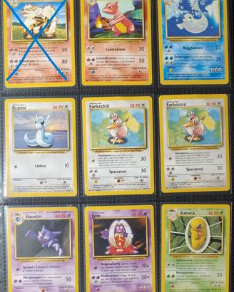 Lotto Set Base carte comuni e non comuni