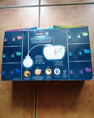 Catena luminosa con altoparlante bluetooth
