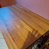 TAVOLO IN PURO LEGNO RETTANGOLARE  120x78
