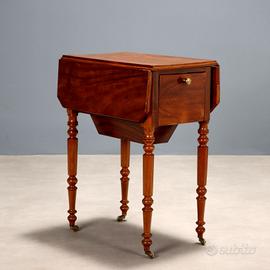 Tavolino a Bandelle in Mogano - XIX Secolo