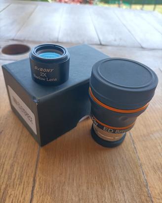 Oculare Tecnosky Planetary ED 8mm + Barlow SvBony 
