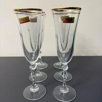Set 6 bicchieri champagne + bicchiere grande per m