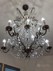 Splendido Lotto di 4 Lampadari d'Epoca