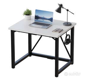 JUMMICO Scrivania da Lavoro 80 × 50 cm Tavolo Info