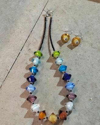Collana in vetro di murano