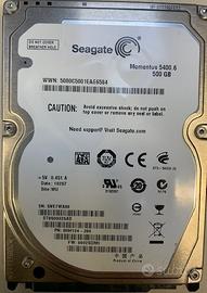 Hard disk seagate 2,5" 500gb sata2