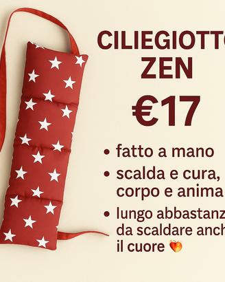 Cuscino termico con noccioli
