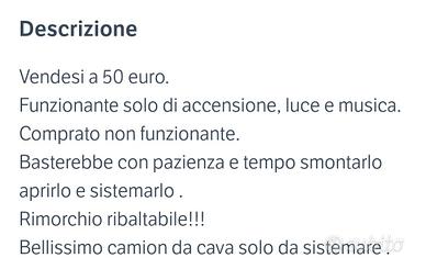 camion caterpillar cat ribaltabile 