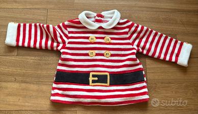 Completino natalizio Prenatal 1-3m 56cm Babbo Nata