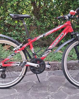 Mountain bike MTB alluminio marca SPEED ruote 24"