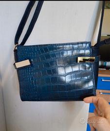 Borsa tracolla blu