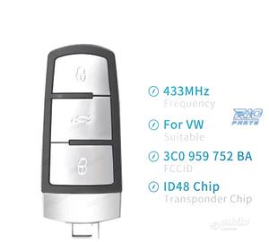 CHIAVE COMPLETA PER VOLKSWAGEN VW BEETLE BORA GOLF
