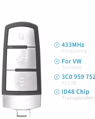 CHIAVE COMPLETA PER VOLKSWAGEN VW BEETLE BORA GOLF