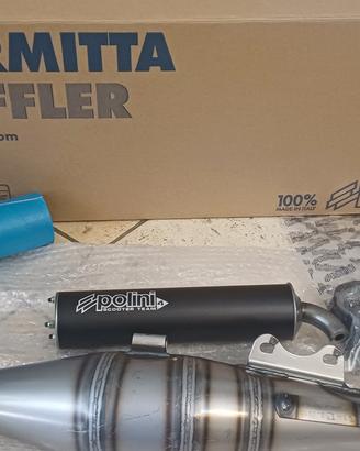marmitta polini team 4 minarelli orizzontale 