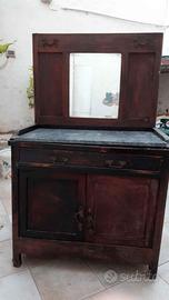 Credenza trumeau liberty da restaurare