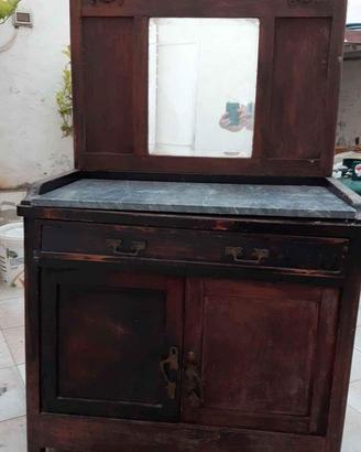 Credenza trumeau liberty da restaurare