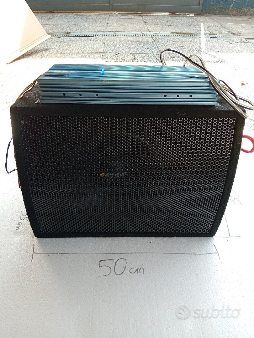 subwoofer feton 12400 A + amplificatore Audio/Video In vendita a Milano