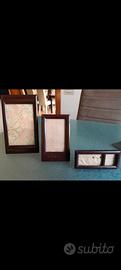 set 3 cornici portafoto antiche 