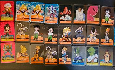 25 Carte Lamincards di Dragonball Z e GT Edibas