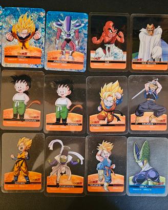 25 Carte Lamincards di Dragonball Z e GT Edibas