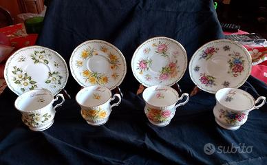 Tazza da caffè in porcellana Queen's con mese 12 p