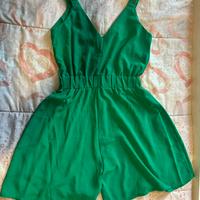 Jumpsuit verde estiva donna