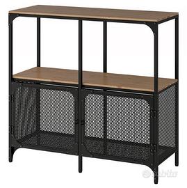 Scaffale legno e metallo