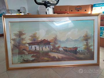 Grande quadro paesaggio marino 
