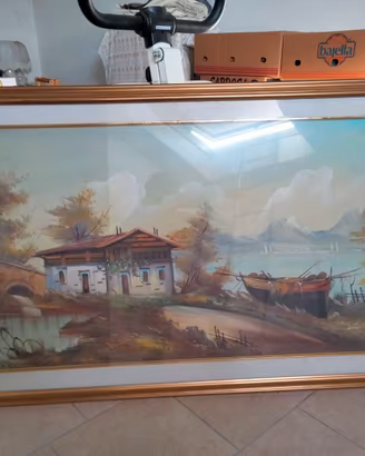 Grande quadro paesaggio marino 