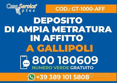 Deposito di Ampie Dimensioni Gallipoli