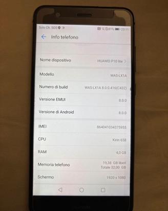 Huawei P10 lite 32GB