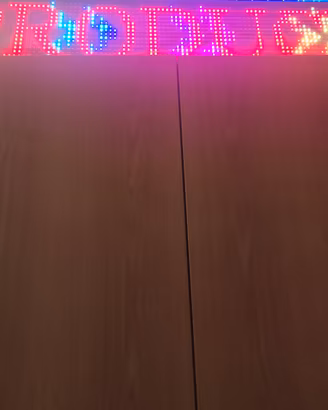 Insegna LED RGB scorrevole programmabile