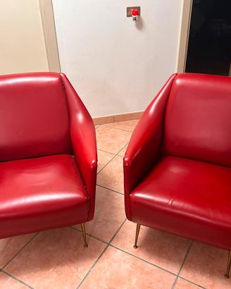 Coppia poltrone ecopelle - solo ritiro a mano