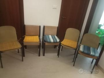 5 sedie robuste - 40€ tutte - ritiro immediato
