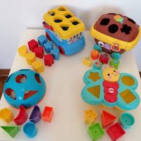 Giochi Chicco Clementoni Fisher Price incastro 