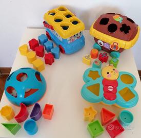 Giochi Chicco Clementoni Fisher Price incastro 