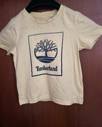 T-shirt bambino Timberland 6 anni gialla