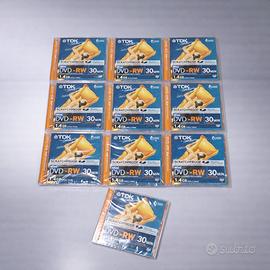 Lotto 10 Mini DVD-RW TDK ScratchProof 1.4GB 30 Min