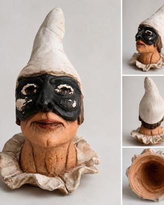 Pulcinella artigianale napoletano vintage 30 cm