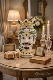 Testa di Moro Uomo Caltagirone 25 cm Ceramica