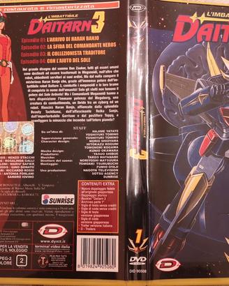 Dvd L’imbattibile Daitarn3 episodi 1-2-3-4