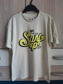 T-shirt giallo chiaro stampa Surf up Piazza Italia