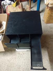 Cassettiera scorrevole mobile porta CD 