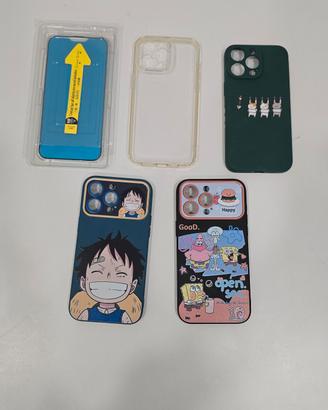 Lotto Cover custodia iPhone 15 Pro Max + 1 Vetro T