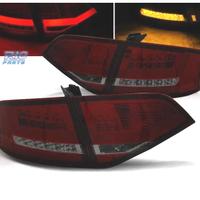 FANALI AUDI A4 B8 07-11 LIGHT BAR ROSSO AFFUMICATO