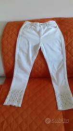 JEANS DONNA TG M TRAFORATI 