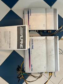 Amplificatori ALPINE mod. MRH-T305 e MRH-F254